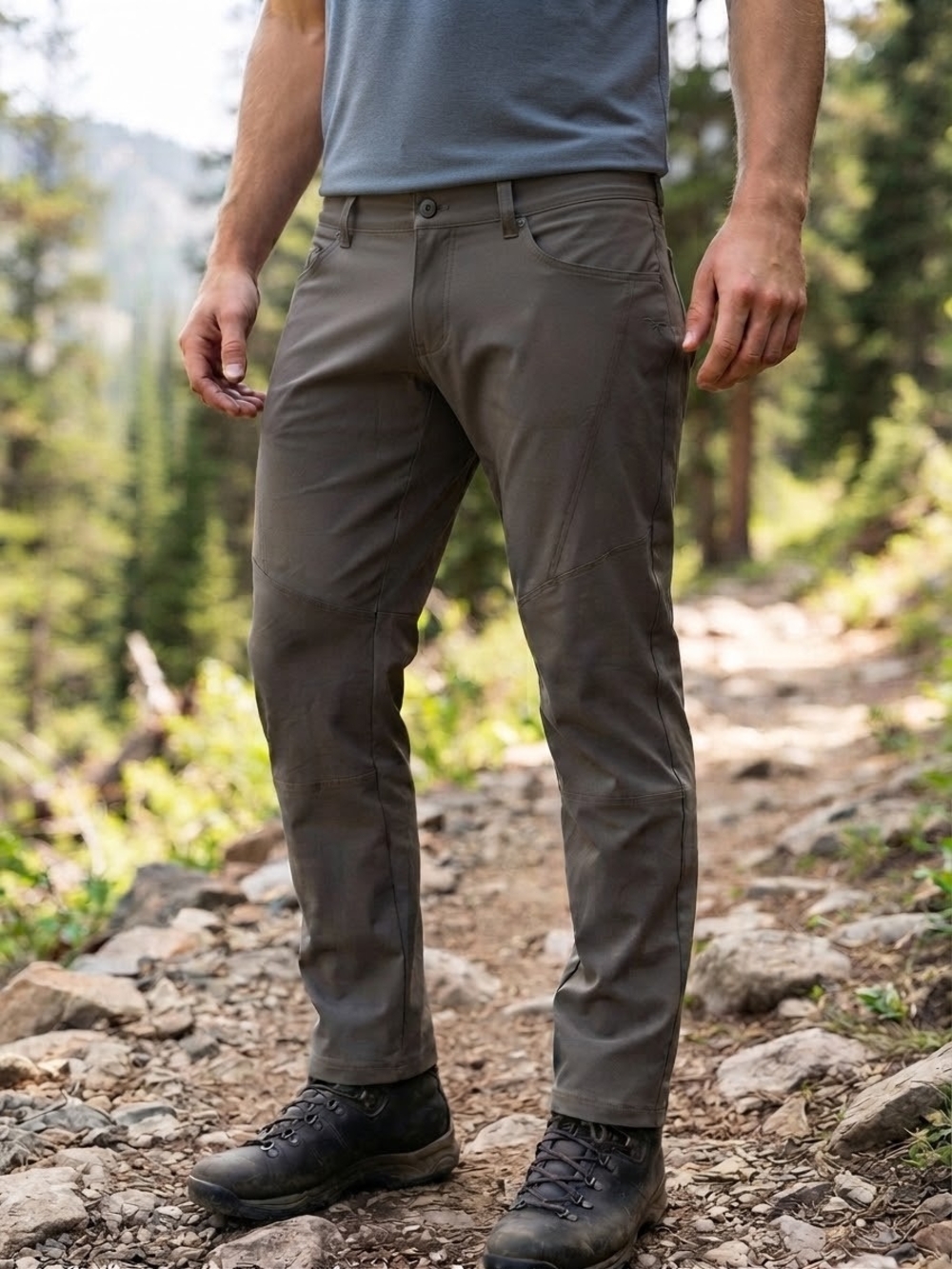 KUHL Deceptr Technical Hiking Pants Mens 42x34 Gray Stretch Lightweight